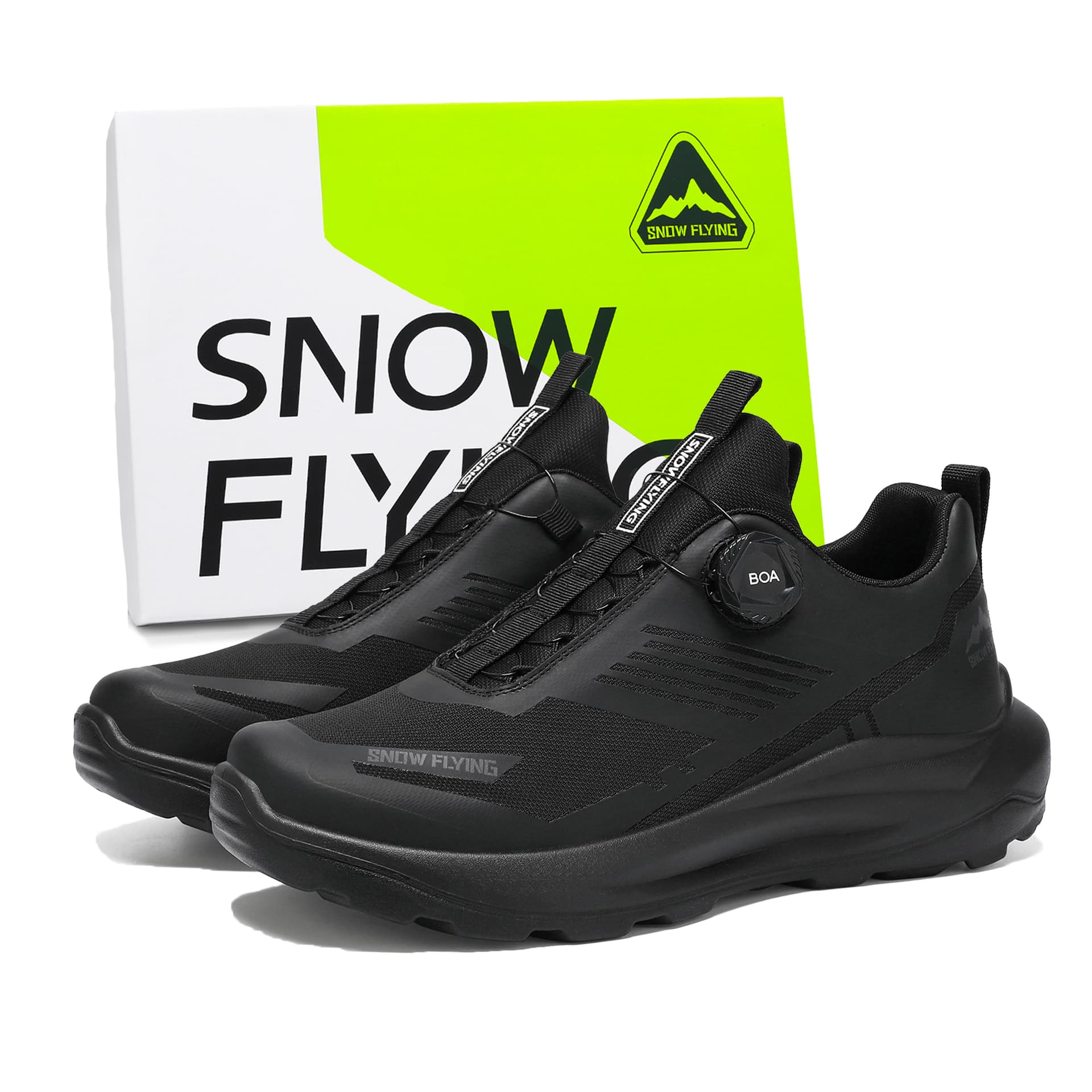 Кроссовки для бега SNOW FLYING Беговые кроссовки Low Топ Классический черный Мужской - изображение 1