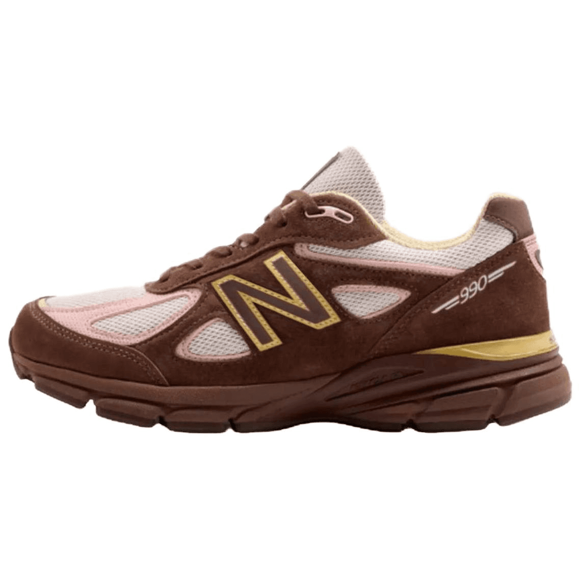 Кроссовки для бега New Balance NB 990 V4 Беговые кроссовки Коричневый Унисекс - изображение 1