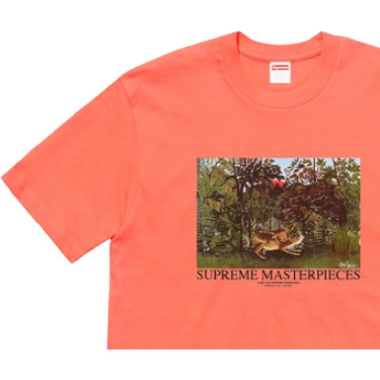 Футболка Supreme Masterpieces Tee Neon Orange - изображение 3