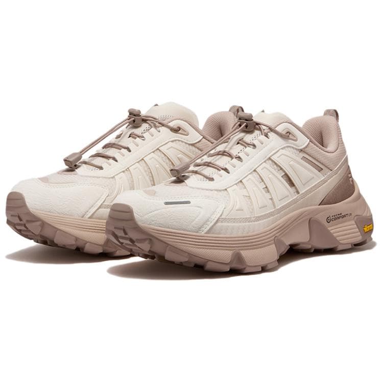 Кроссовки FILA FUSION COMO Y Повседневная обувь Low Топ Молочный белый Прохлада ледяной Песочный коричневый Женские - изображение 5