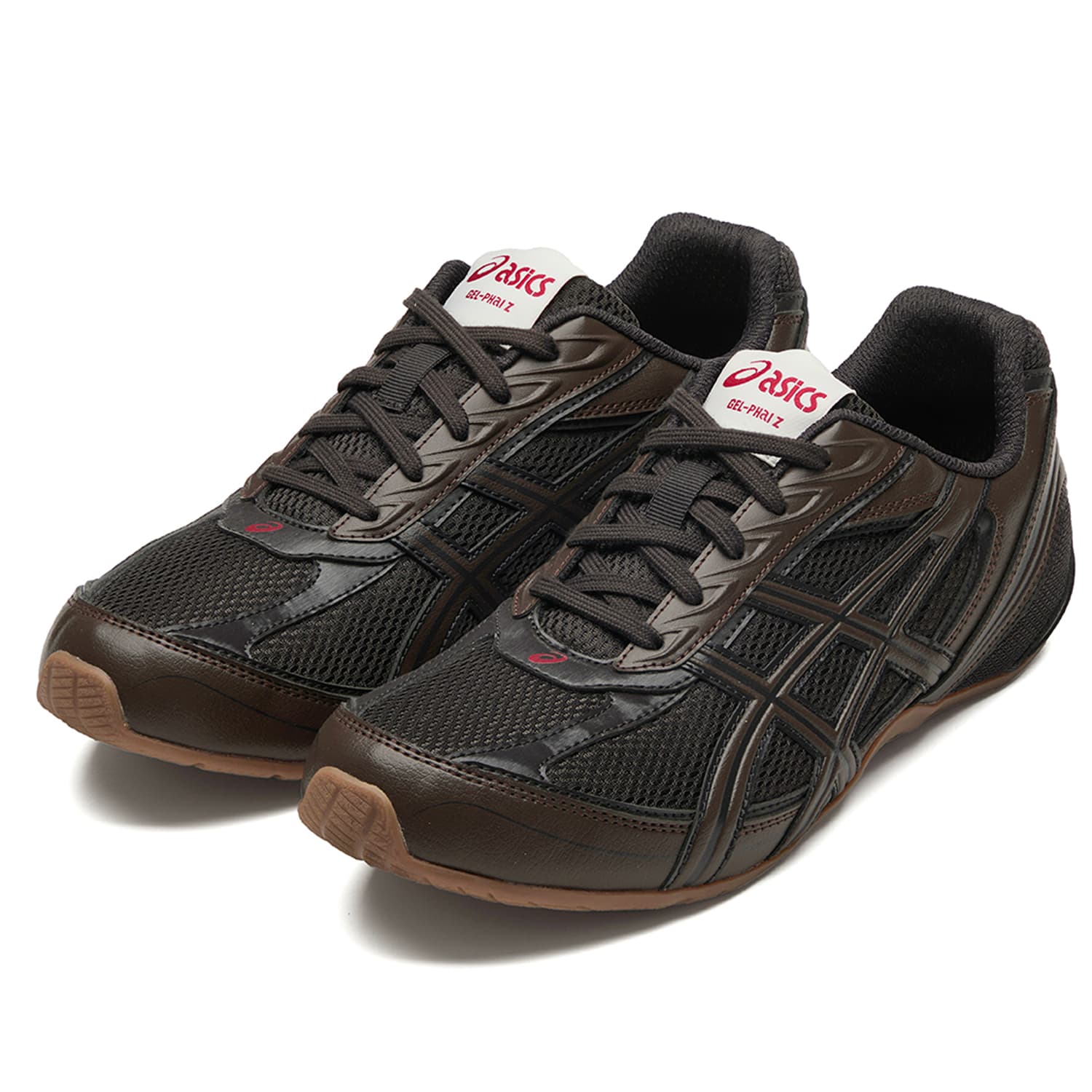 Кроссовки ASICS Гель PHAI Z Повседневная обувь Низкий Топ Черный Кофейный Темный Кофейный Унисекс - изображение 3