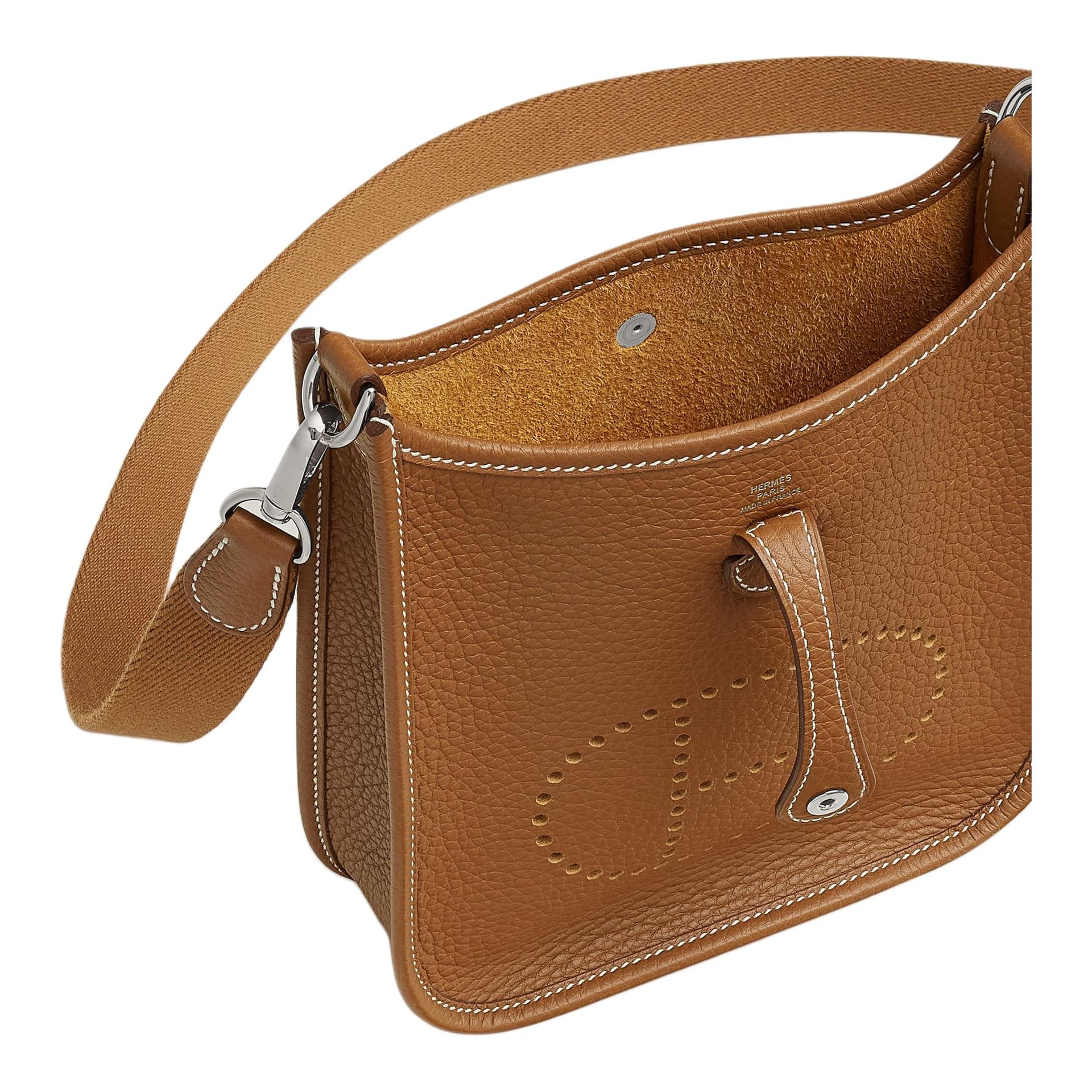 Сумка через плечо Hermes Evelyne 16 Brown - изображение 4