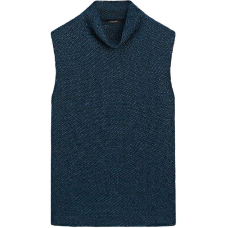 Футболка Massimo Dutti Темно-синие женские T-рубашки - изображение 1