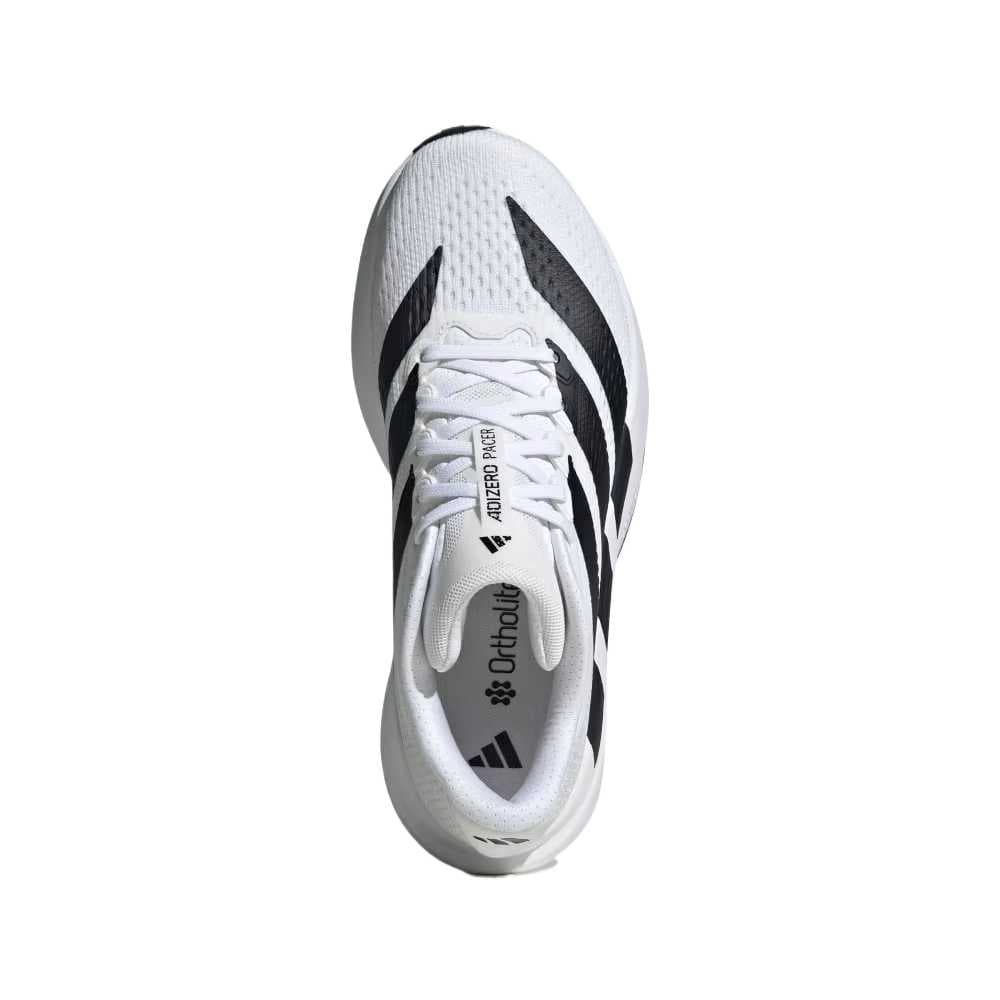 Кроссовки Adidas Adizero Pacer Повседневная обувь Низкий Топ Облако Белый Основной Черный Кристальный Белый Женский - изображение 3