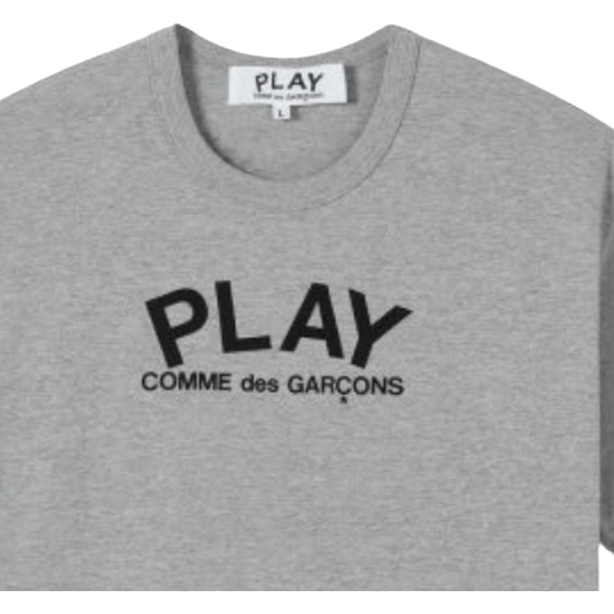 Футболка CDG Play Серый Унисекс T-рубашки - изображение 5