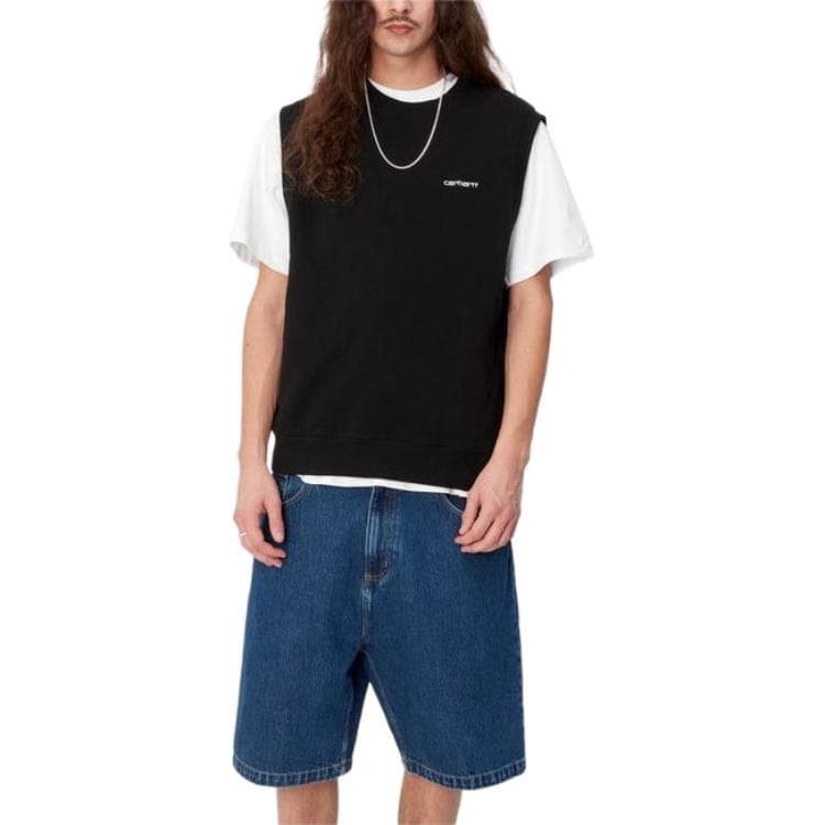 Кофта Carhartt WIP Script Vest Sweatshirt logo - изображение 3