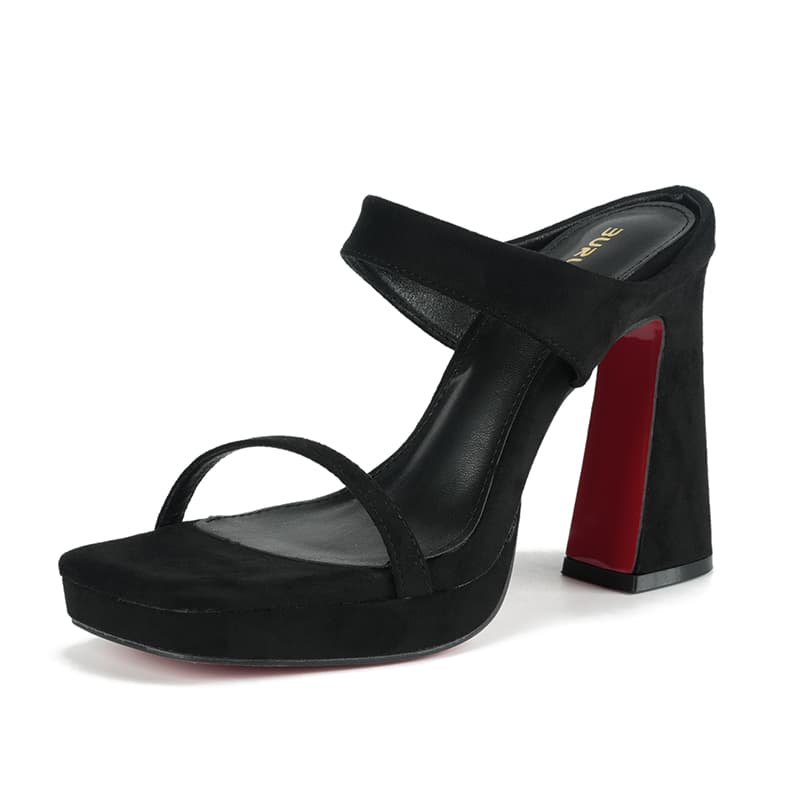 Сандалии JIUXINGDAO Шлепанцы Black Women's - изображение 1