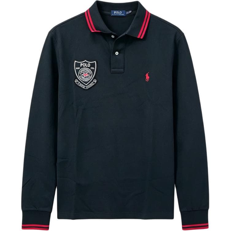 Поло Polo Ralph Lauren Поло Классическая версия Мужской Черный - изображение 1