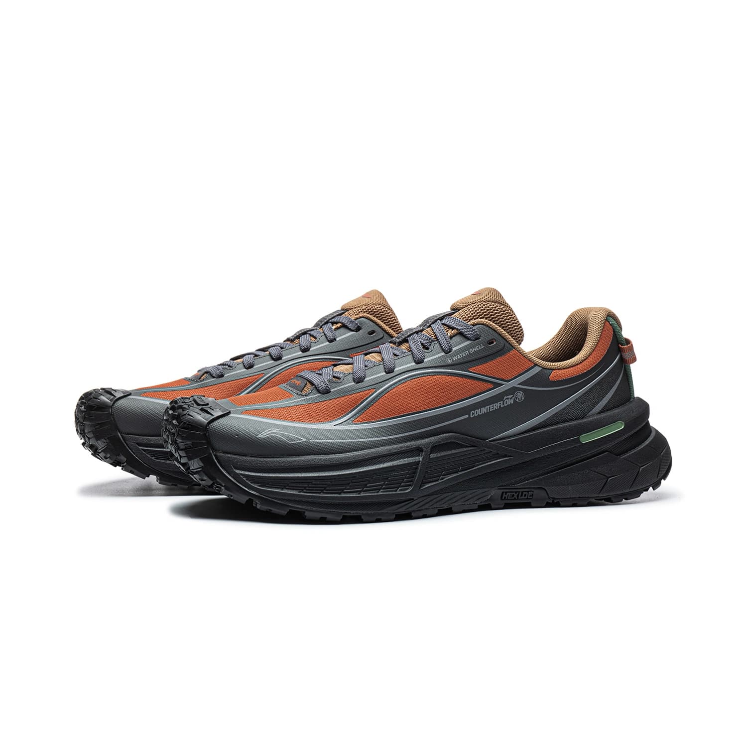 Кроссовки Li NING Outdoor CF Tracing Xingchuan 2SE Альпинистские и треккинговые ботинки Низкий топ Винил (Vinyl) Серый Карамель Мужской - изображение 3