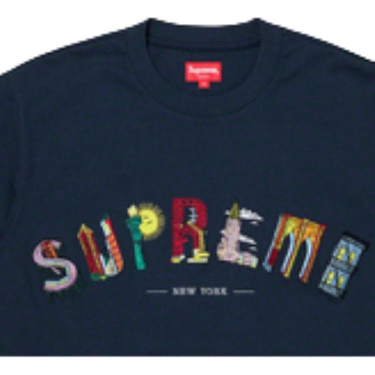 Футболка Supreme SS19 City Arc Tee Navy - изображение 2