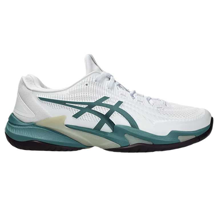 Кроссовки для тенниса ASICS Court FF 3 Теннисные кроссовки Низкий топ Белый Пыльно-синий Зеленый Мужской - изображение 2