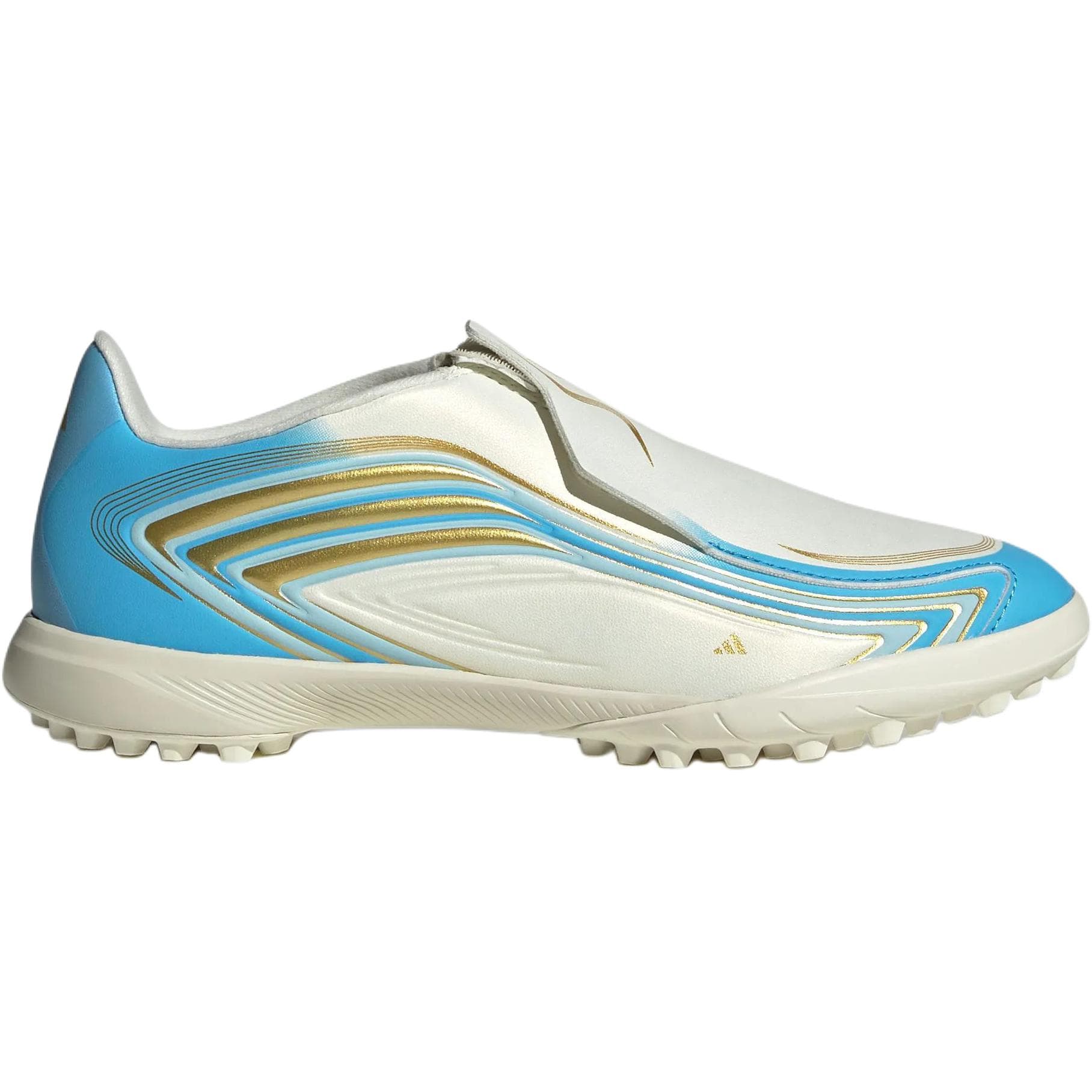 Бутсы Adidas F50 Детские футбольные бутсы Low Топ Белый Синий Kids - изображение 2