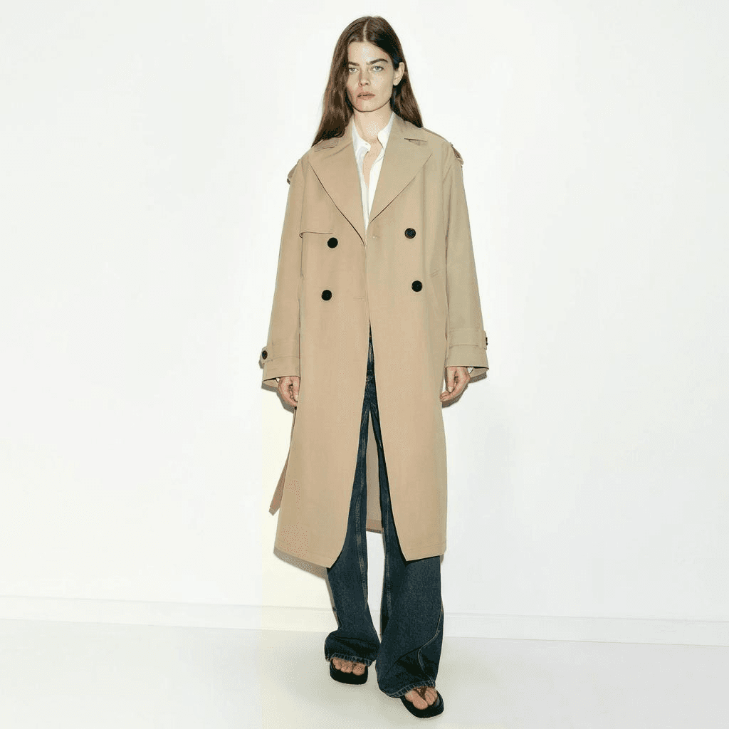 ZARA Коричневый Женский Тренч - изображение 2