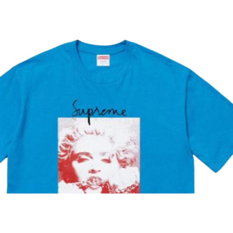 Футболка Supreme FW18 Madonna Tee Bright Blue T - изображение 6