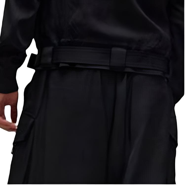 Шорты Y-3 Rayon Twill Shorts Удобный однотонный свободный полурукав повседневные шорты мужской коробка - изображение 4