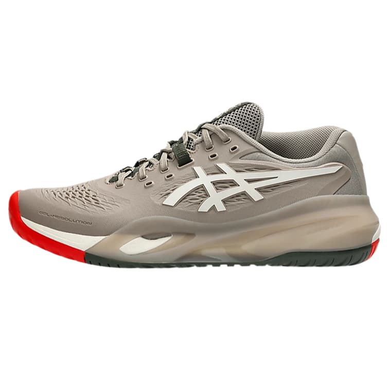 Кроссовки для тенниса ASICS GEL RESOLUTION X Теннисные кроссовки Низкий топ Тауповый Мягкий Овсяной Мужской - изображение 1