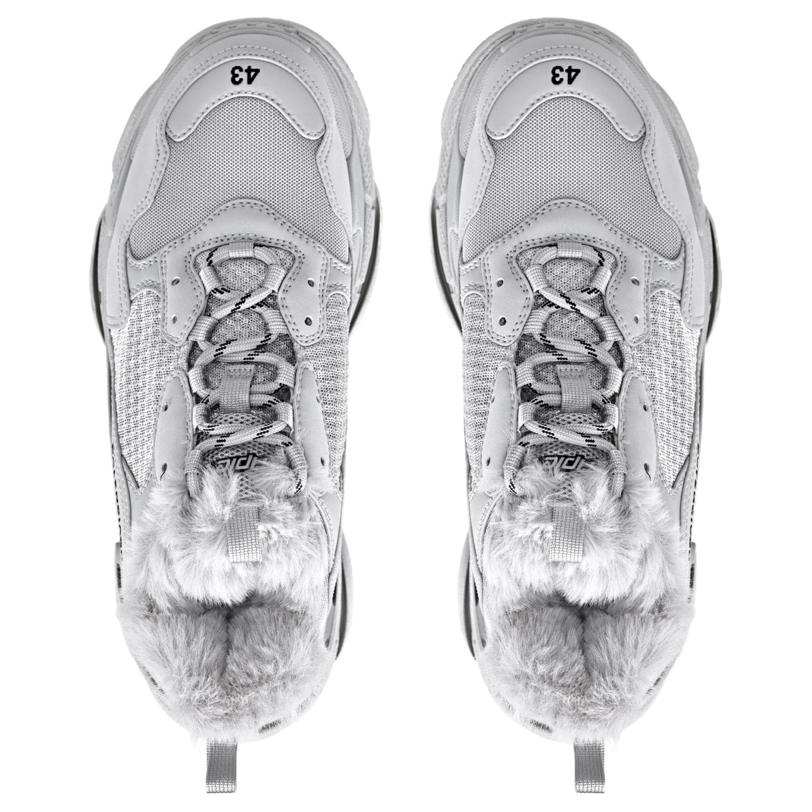 Кроссовки Balenciaga Triple S Low Gray - изображение 3