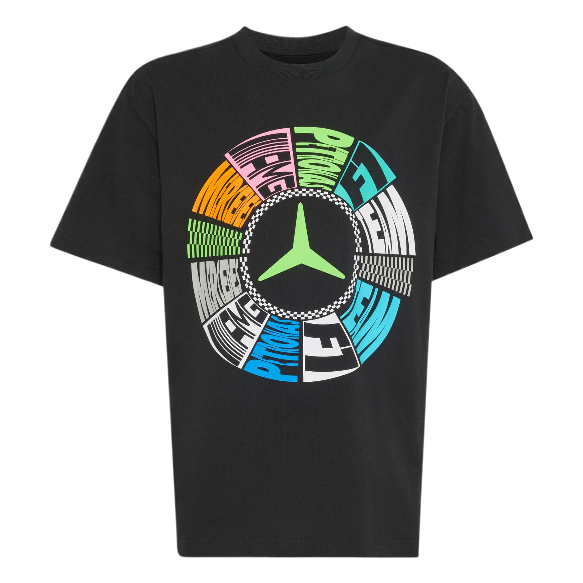 Футболка Adidas Mercedes Amg Черные Детские Футболки - изображение 1