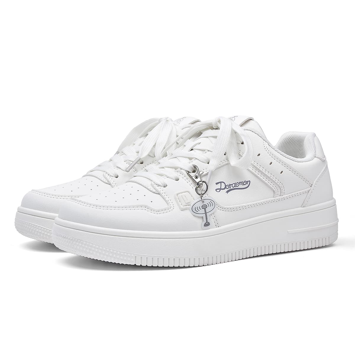 Кроссовки Дораэмон Skate Shoes Low-Top Белый (Стиль подвески) Унисекс - изображение 4