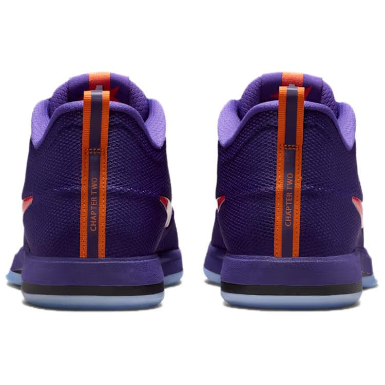 Кроссовки для баскетбола Nike Book 2 Баскетбольные кроссовки Темно-фиолетовый Апельсин Мужской - изображение 5