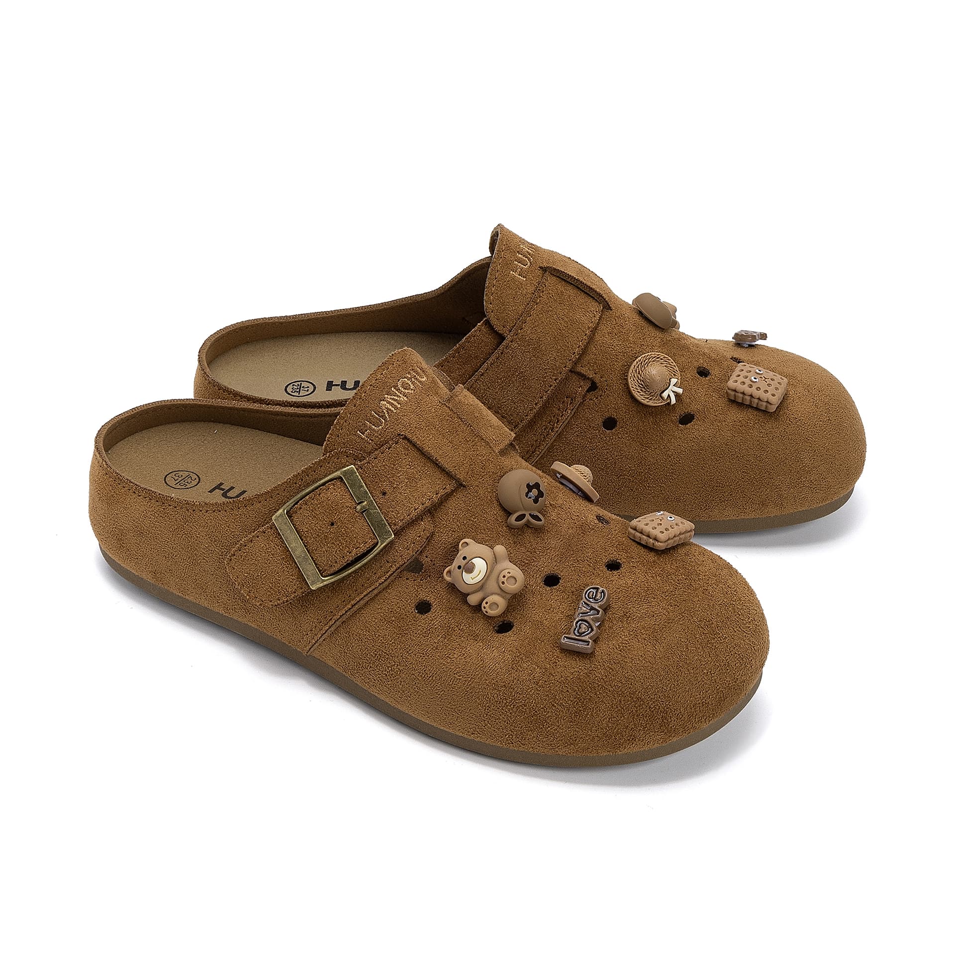 Сандалии HUANQIU Birkenstock Стиль Обувь Верблюжий цвет Женские - изображение 4