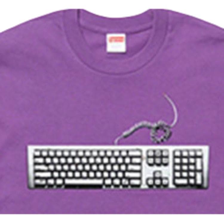 Футболка Supreme SS19 Keyboard Tee Purple - изображение 5