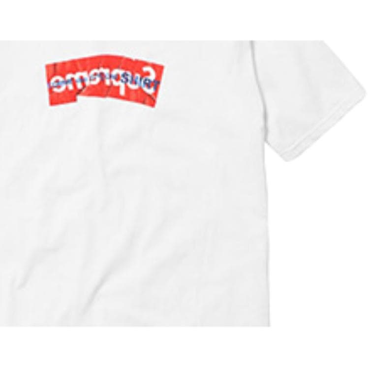 Футболка Supreme x CDG Box Logo Tee White - изображение 4