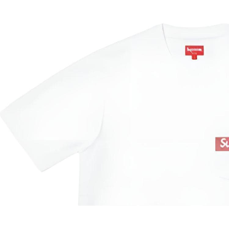 Футболка Supreme SS19 Mesh Stripe Pocket Tee White - изображение 4