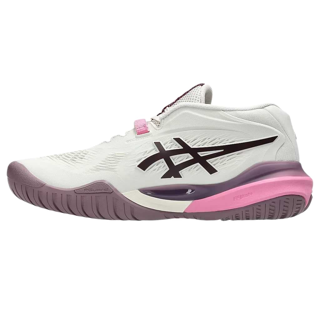 Кроссовки для тенниса ASICS GEL RESOLUTION X Теннисные Кроссовки Низкий Топ Мягкий Овсянка Темный Баклажан Женские - изображение 2