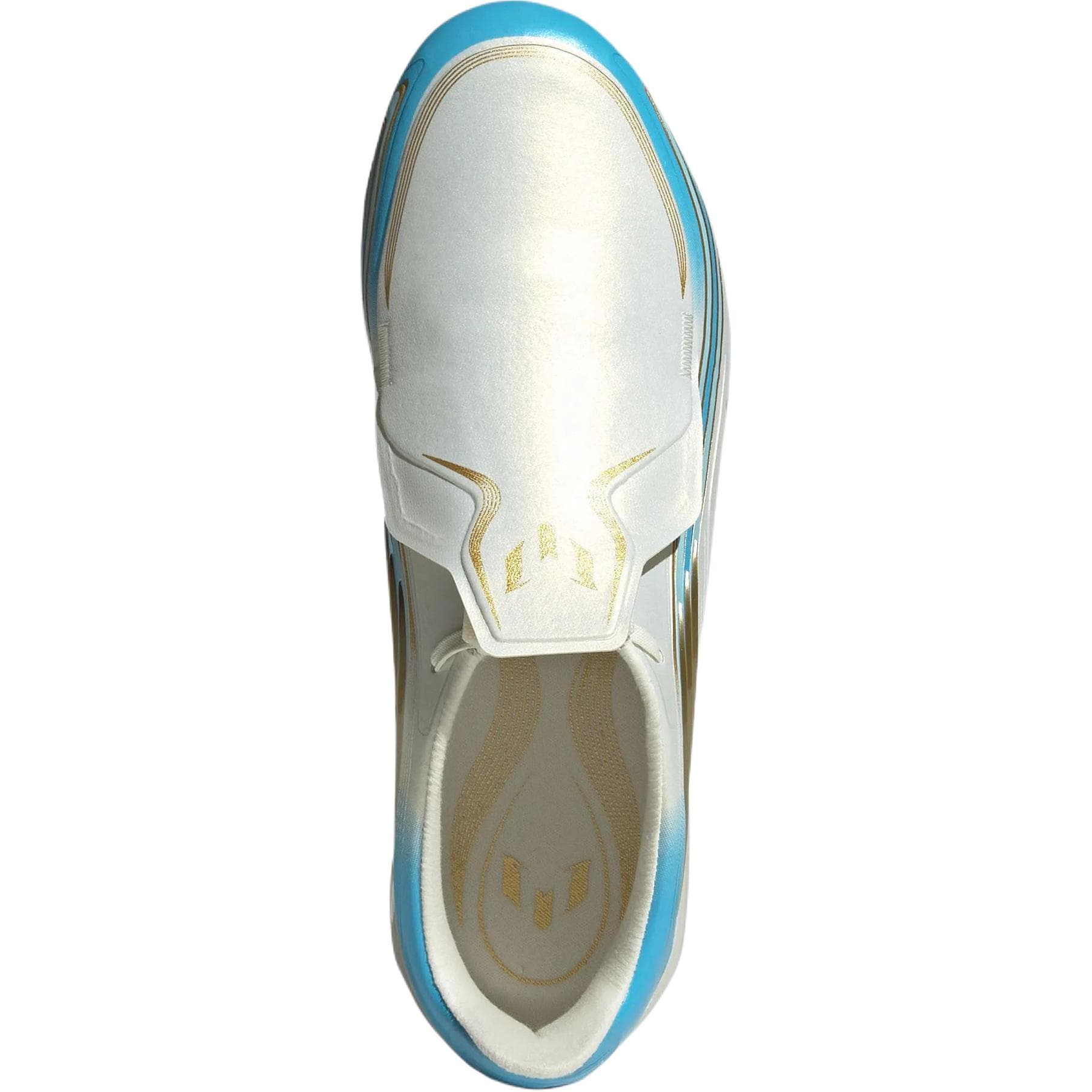 Бутсы Adidas F50 Детские футбольные бутсы Low Топ Белый Синий Kids - изображение 5