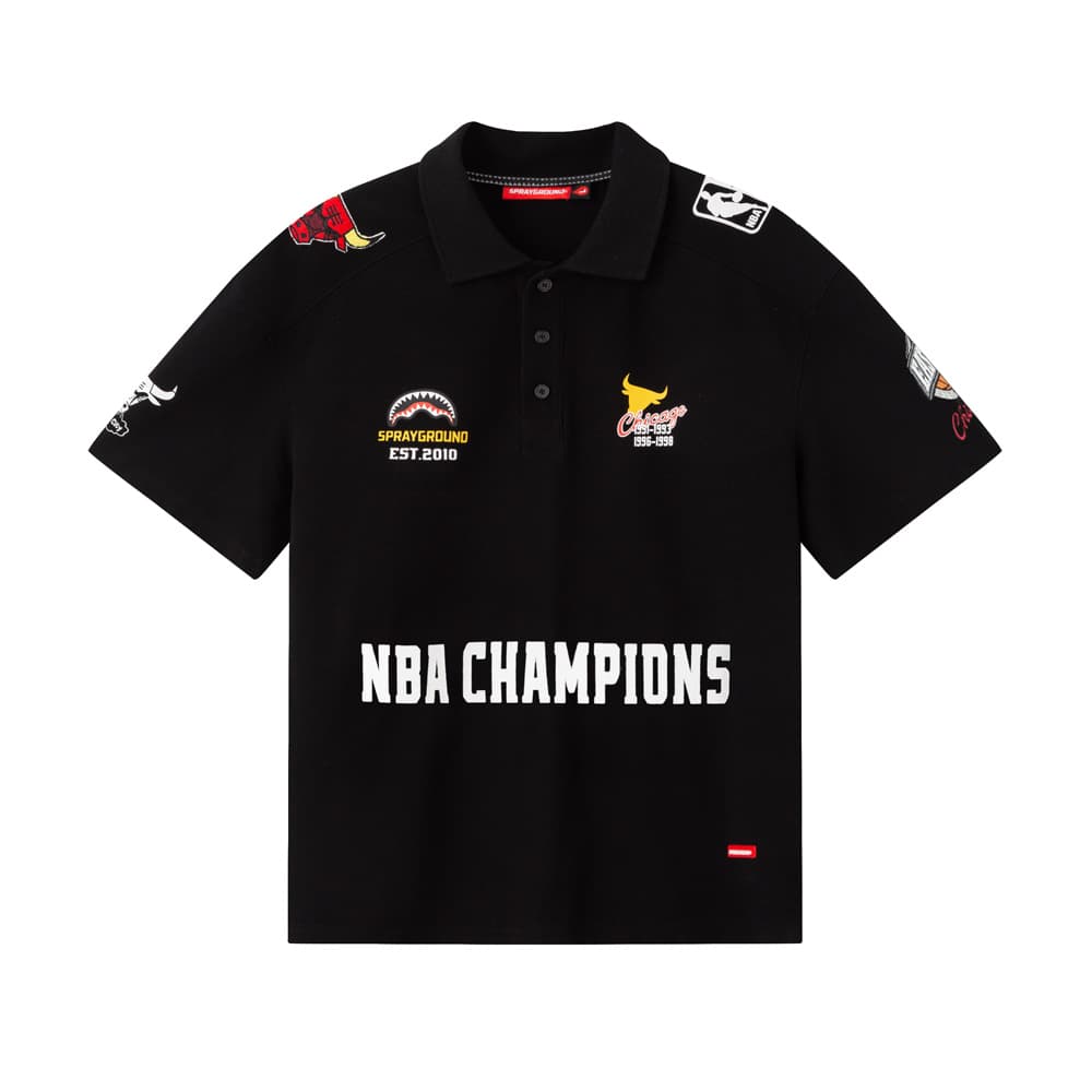 Футболка SPRAYGROUND | NBA HWC Bulls - Черные мужские футболки - изображение 2