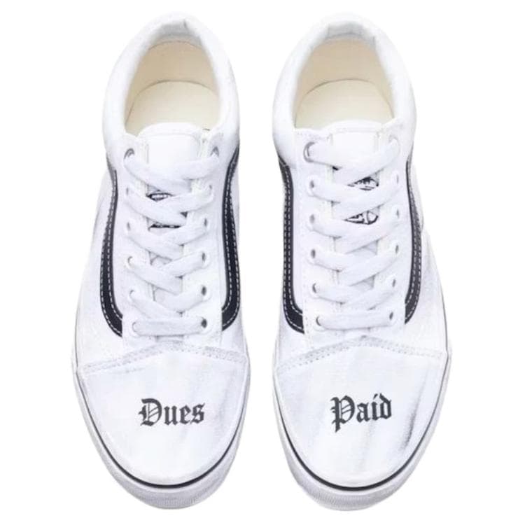 Кроссовки Vans Old Skool Кеды для скейтбординга Белый Унисекс - изображение 3