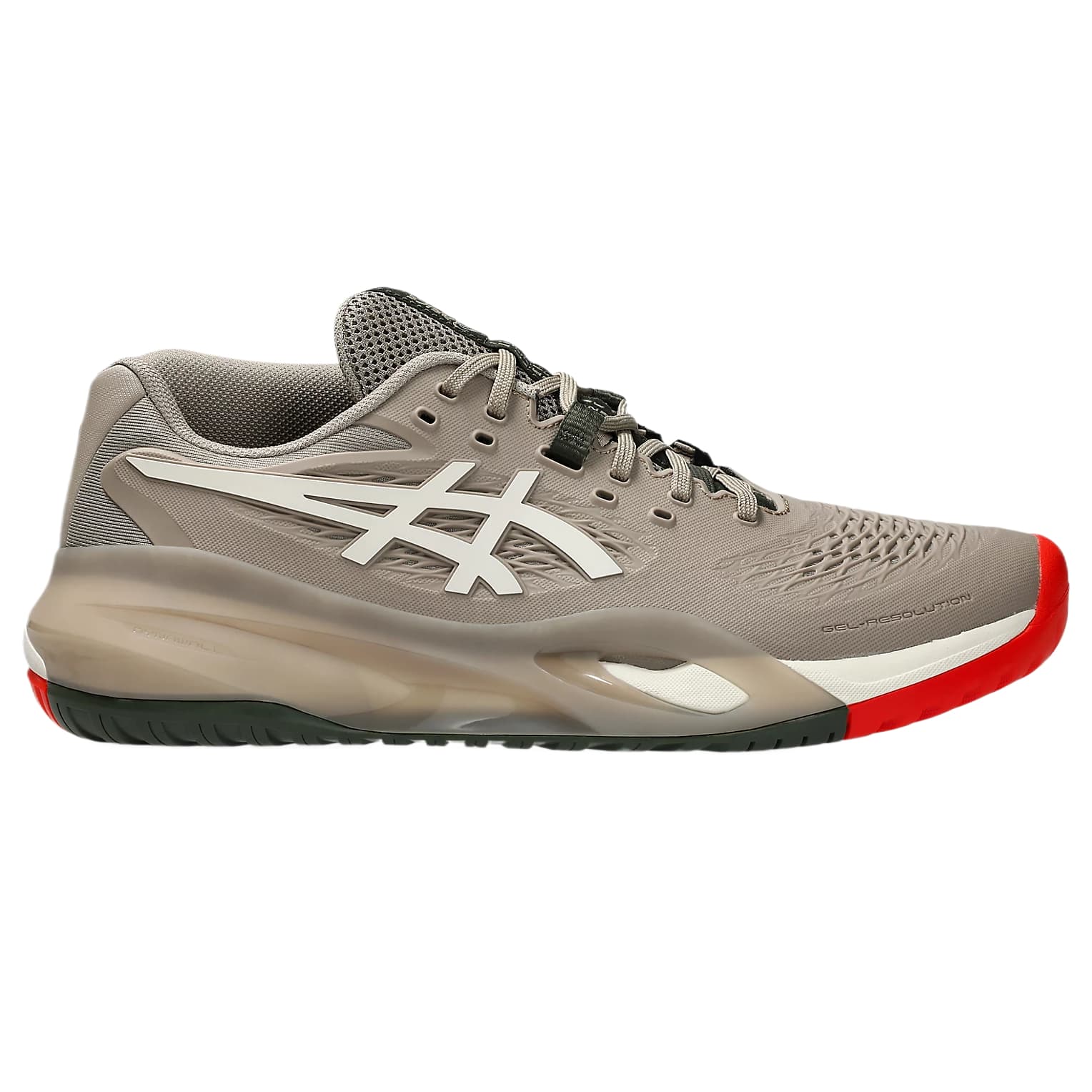 Кроссовки для тенниса ASICS GEL RESOLUTION X Теннисные кроссовки Низкий топ Тауповый Мягкий Овсяной Мужской - изображение 2