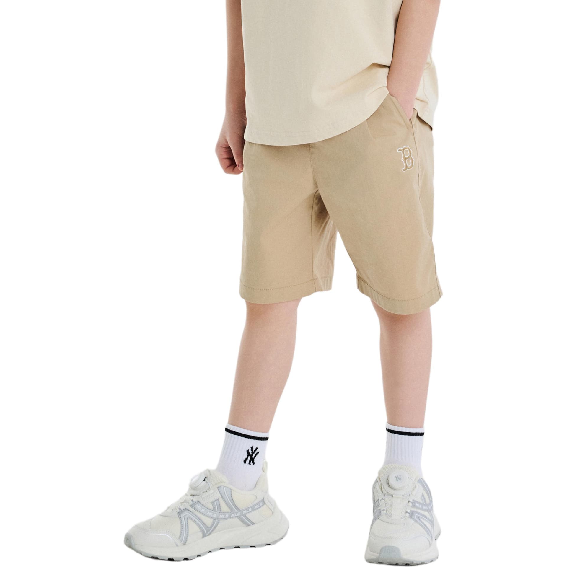 MLB Boston Red Sox Basic Collection Шорты Детские Возраст 3-7 лет Бежево-желтые - изображение 3
