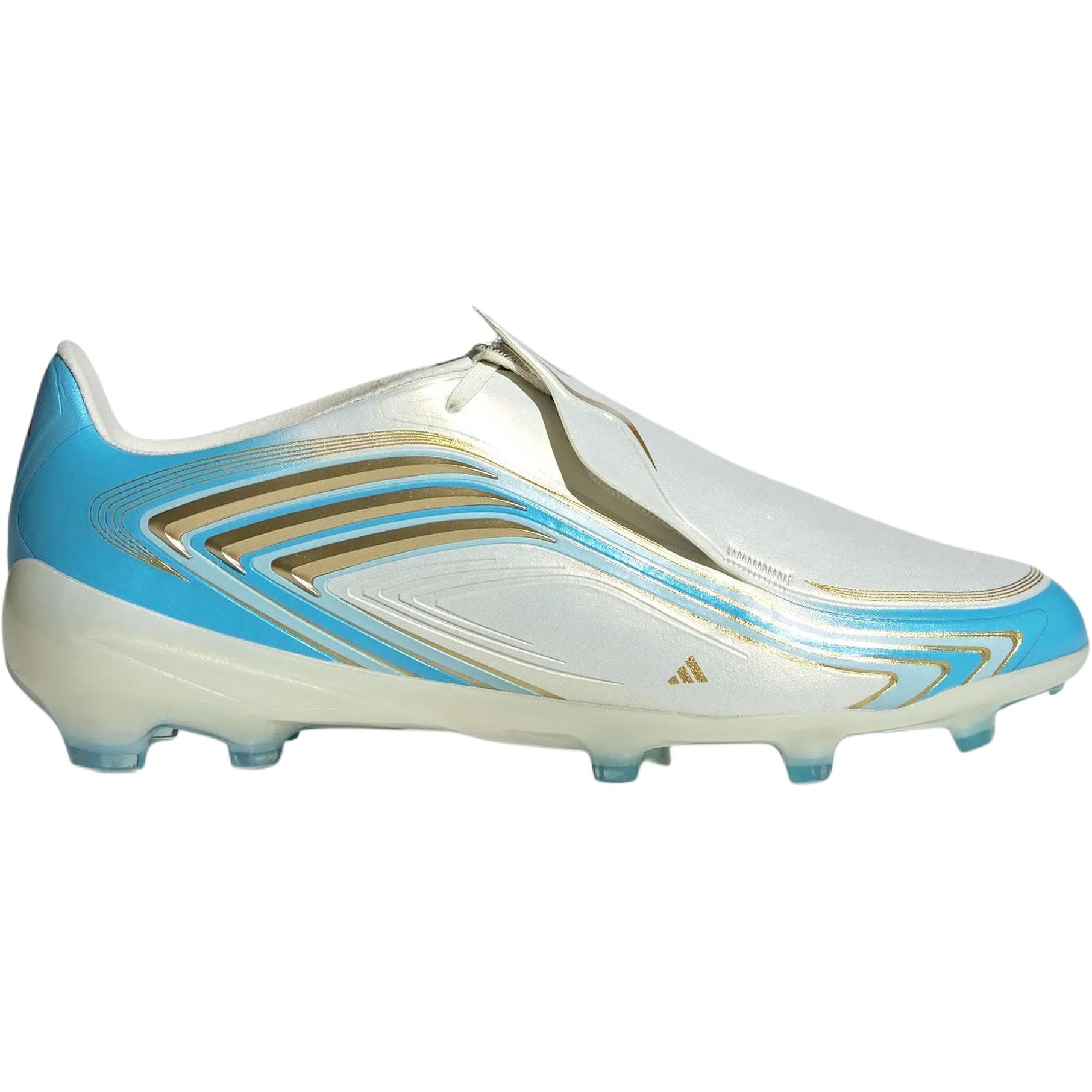 Бутсы Adidas F50 Детские футбольные бутсы Low Топ Белый Синий Kids - изображение 2