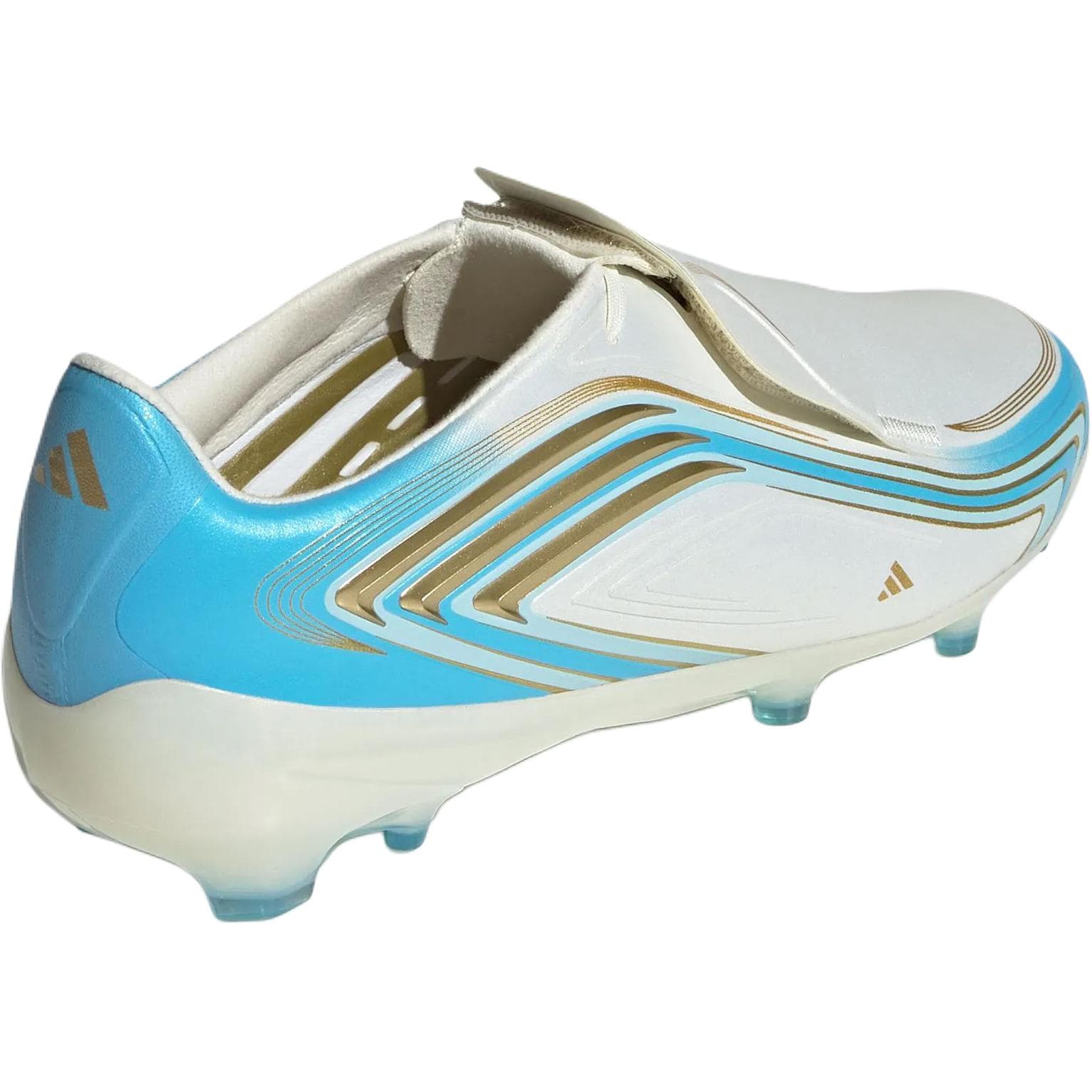 Бутсы Adidas F50 Детские футбольные бутсы Low Топ Белый Синий Kids - изображение 4