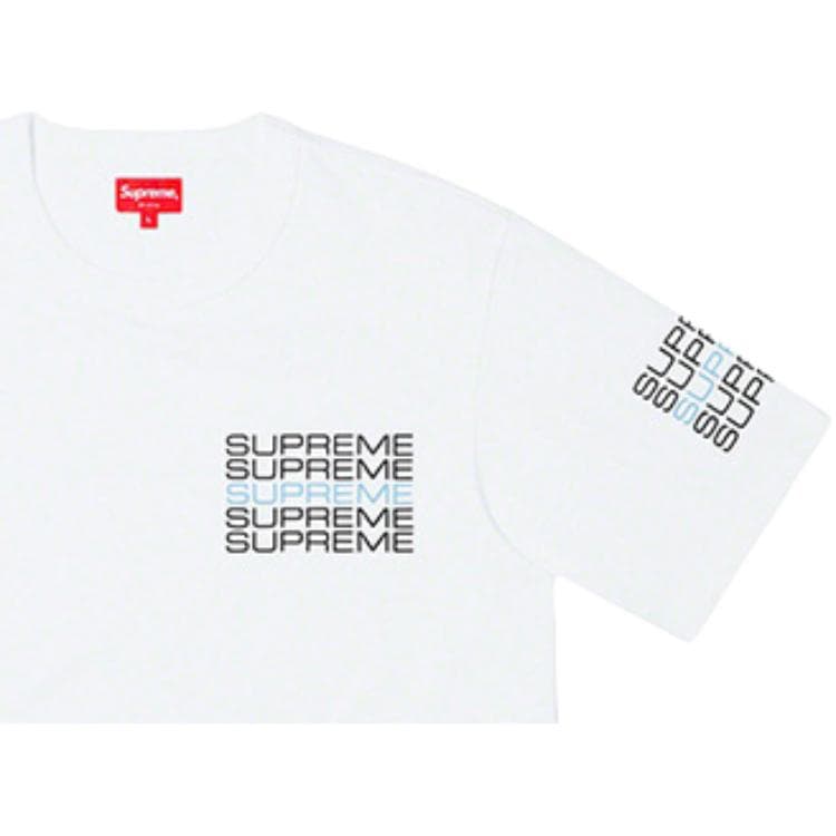 Футболка Supreme Stack Logo Tee White - изображение 6