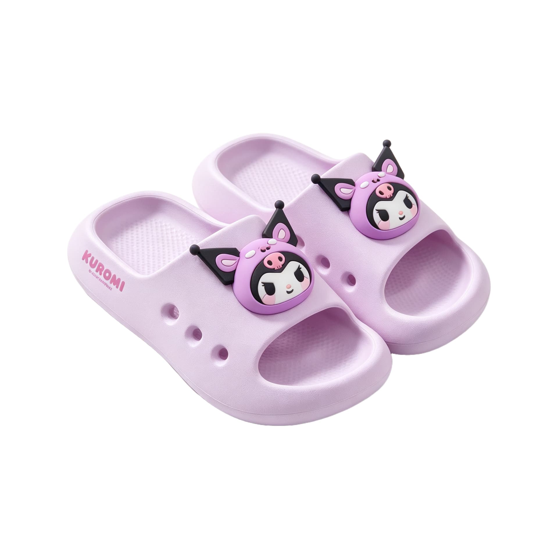 Санрио My Melody Collection Kuromi Collection ЭВА Детские домашние тапочки - изображение 4