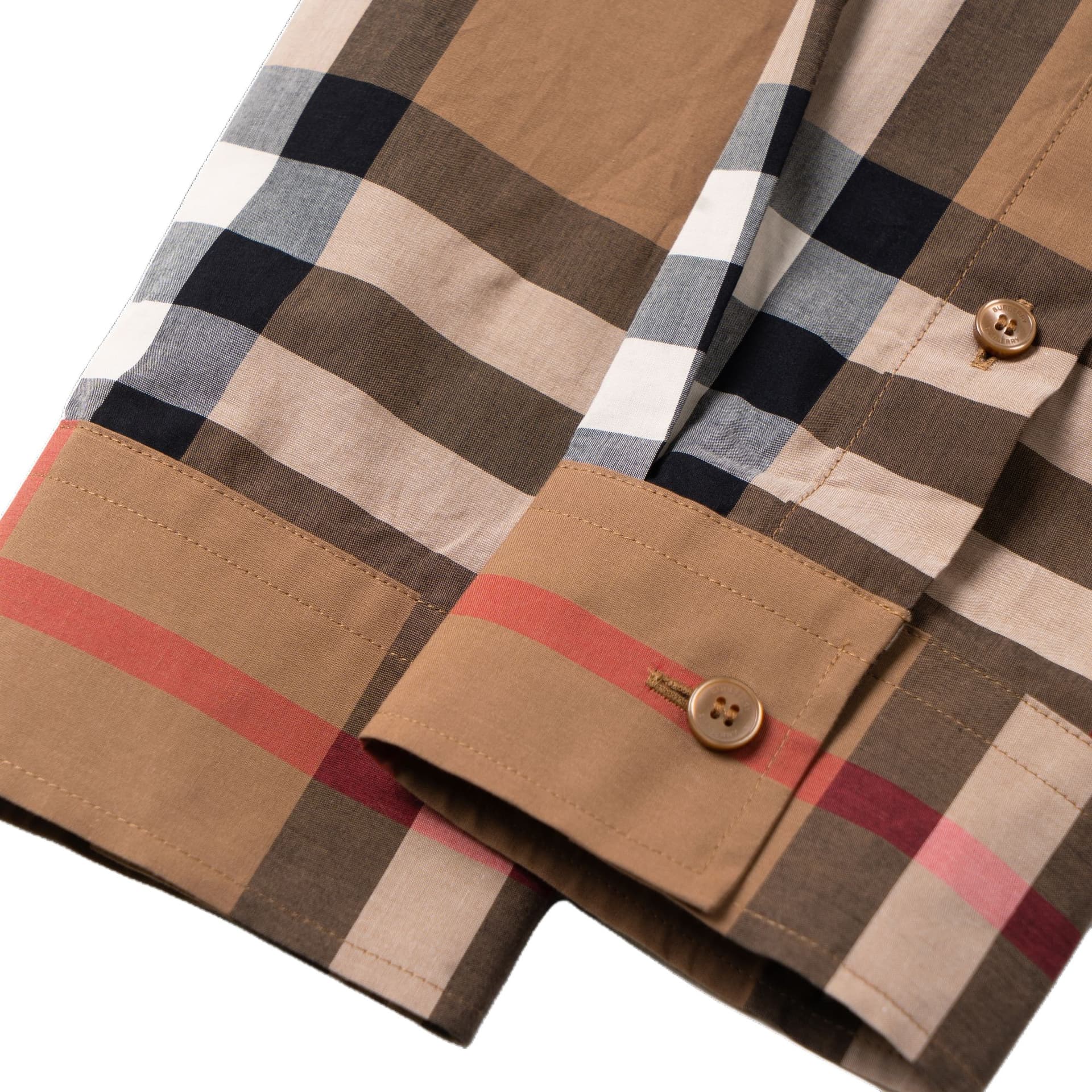 Рубашка Burberry Коричневые Мужские Рубашки - изображение 3