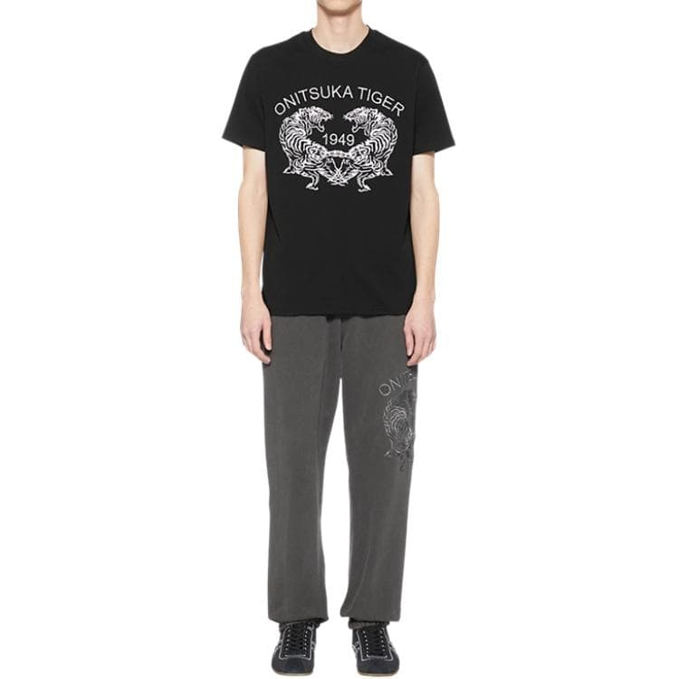 Футболка Onitsuka Tiger T-Shirt Унисекс Черный - изображение 4