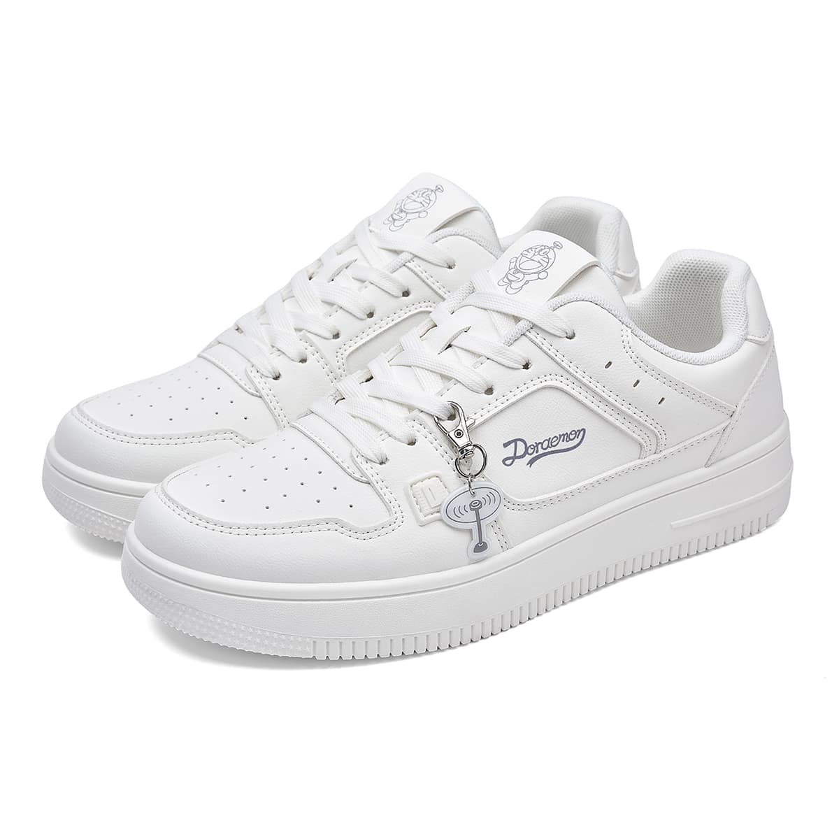 Кроссовки Дораэмон Skate Shoes Low-Top Белый (Стиль подвески) Унисекс - изображение 4