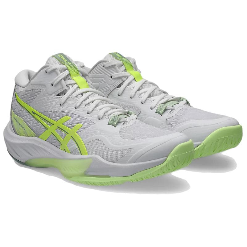 Кроссовки ASICS SKY ELITE FF MT Волейбольные кроссовки MID Топ Белый Ярко-желтый Женские - изображение 3