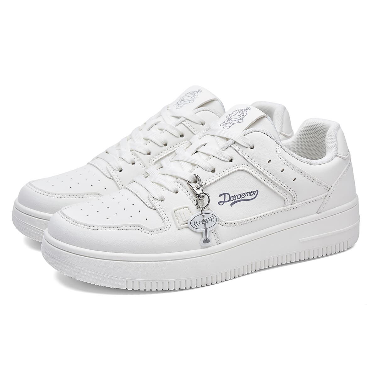 Кроссовки Дораэмон Skate Shoes Low-Top Белый (Стиль подвески) Унисекс - изображение 2