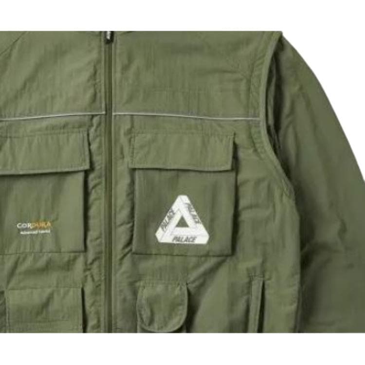 Куртка PALACE Cordura Rs Zip Off Jacket Olive - изображение 2