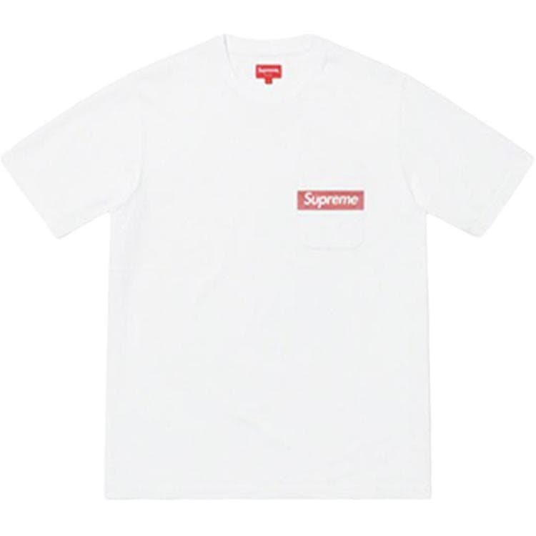 Футболка Supreme SS19 Mesh Stripe Pocket Tee White - изображение 5