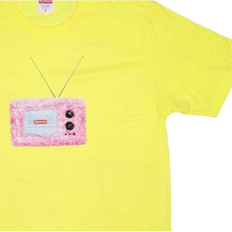 Футболка Supreme SS18 TV Tee Bright Yellow T - изображение 3