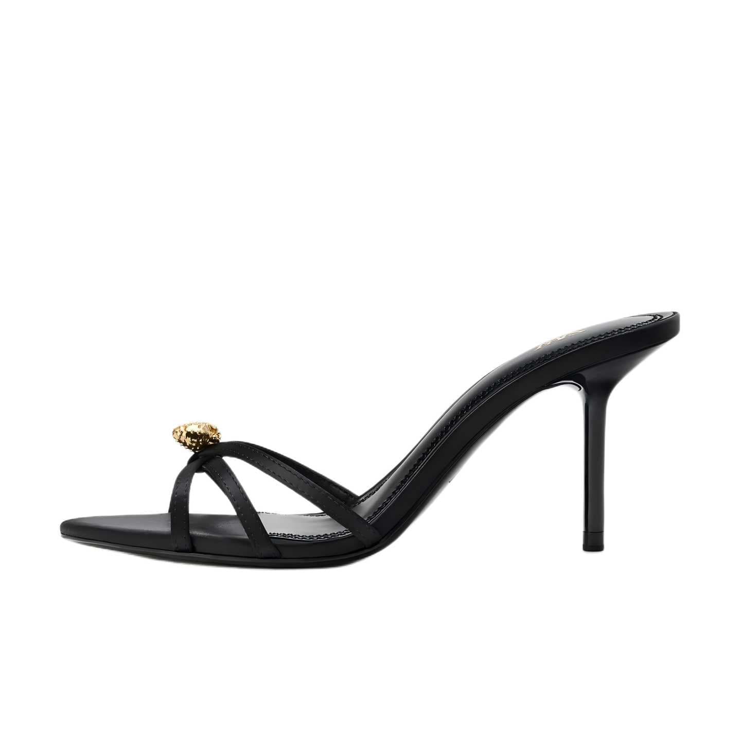 Сандалии ZARA Шлепанцы Черные Женские - изображение 1