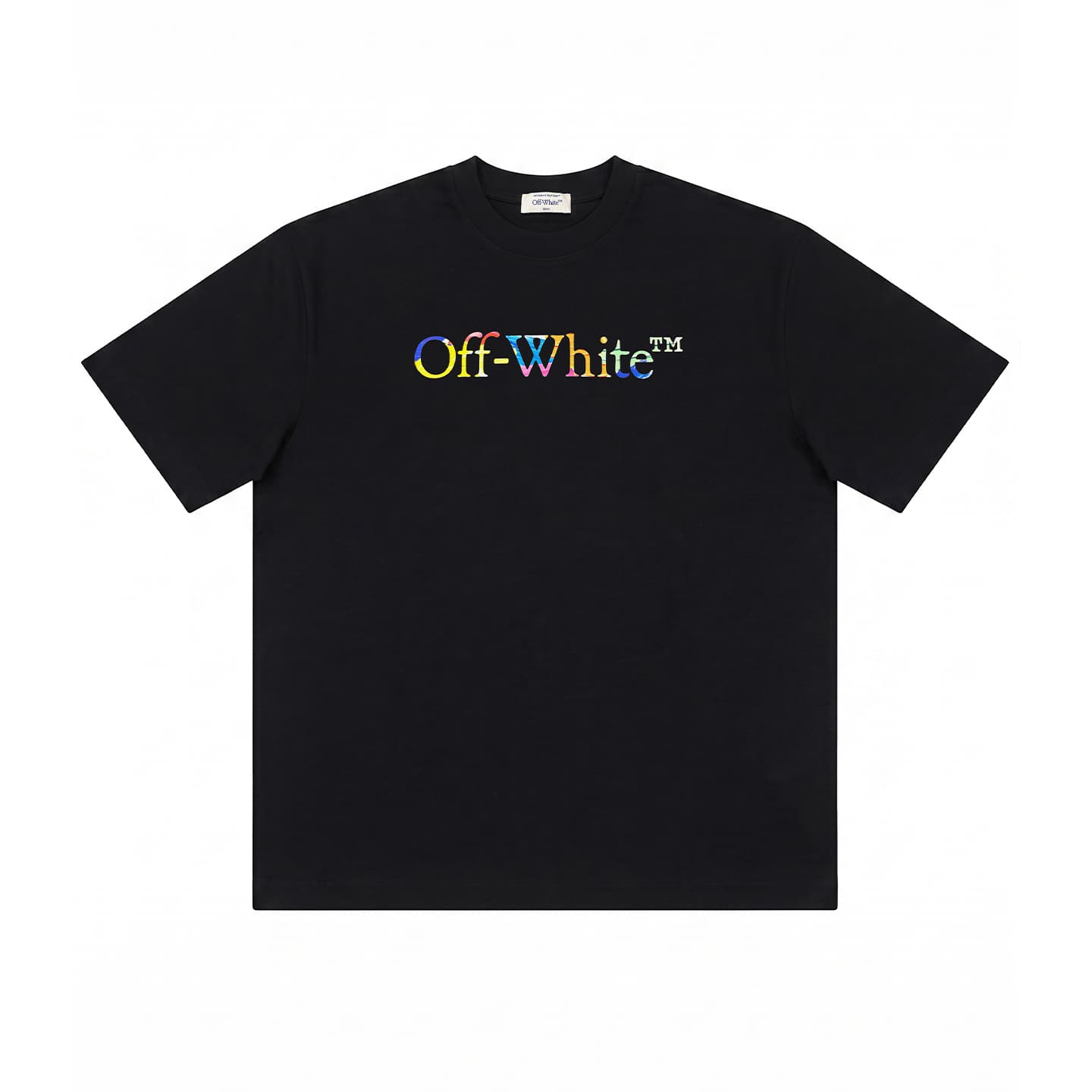Футболка OFF-WHITE SS26 Американский Уличный Стиль Дизайнерский Модный Роскошь Универсальный Унисекс Футболка С Принтом - изображение 2