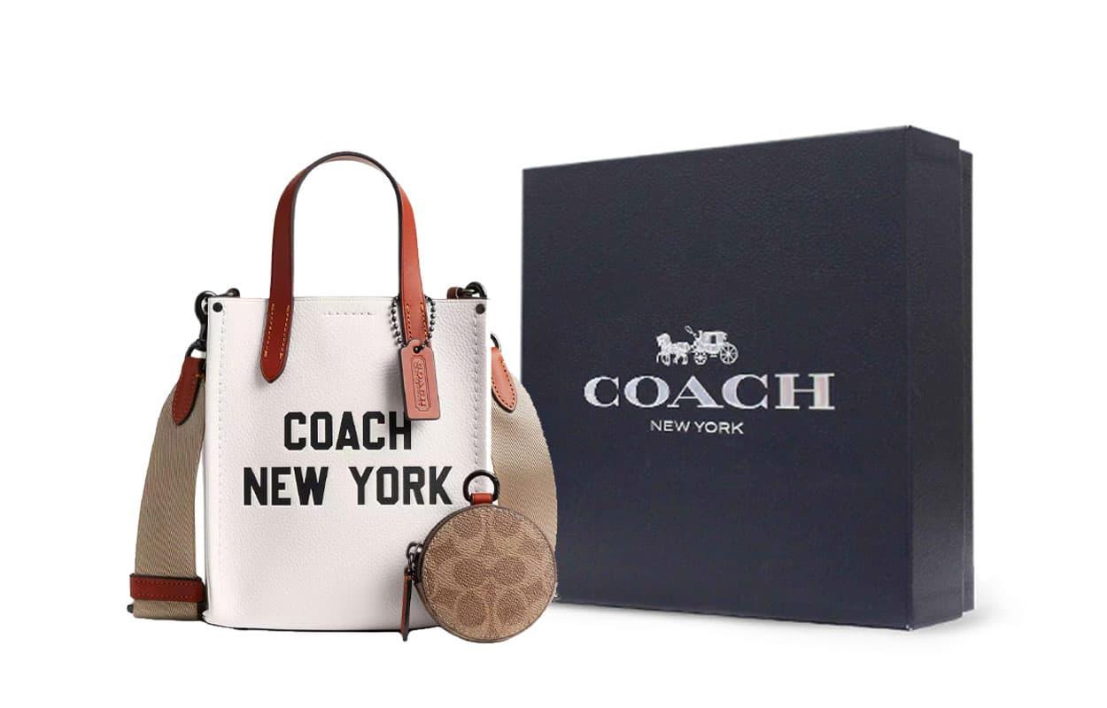 Сумка COACH Сумка через плечо из кожи маленькая мужская сумка цвет мел - изображение 4