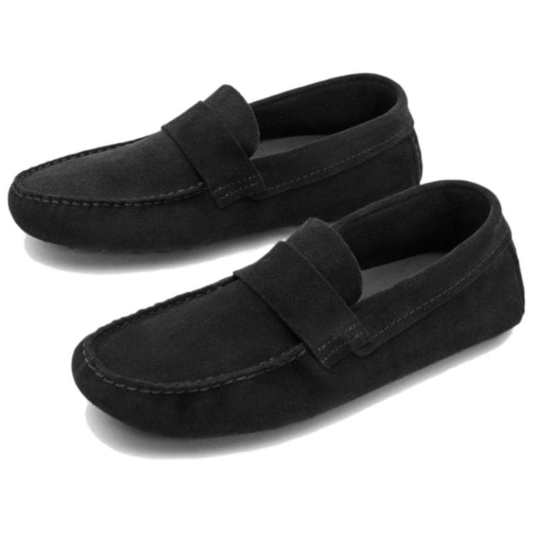Massimo Dutti Мужские мокасины из коровьей кожи цвет индиго - изображение 4